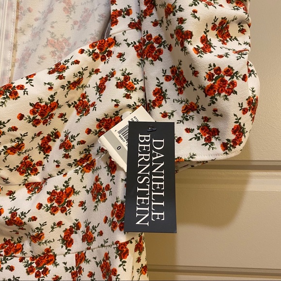 Danielle Bernstein Floral Puff Sleeve Maxi Dress - Picture 7 of 8